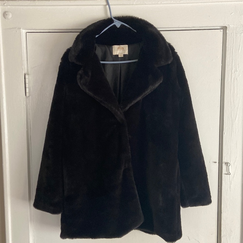 Faux fur coat